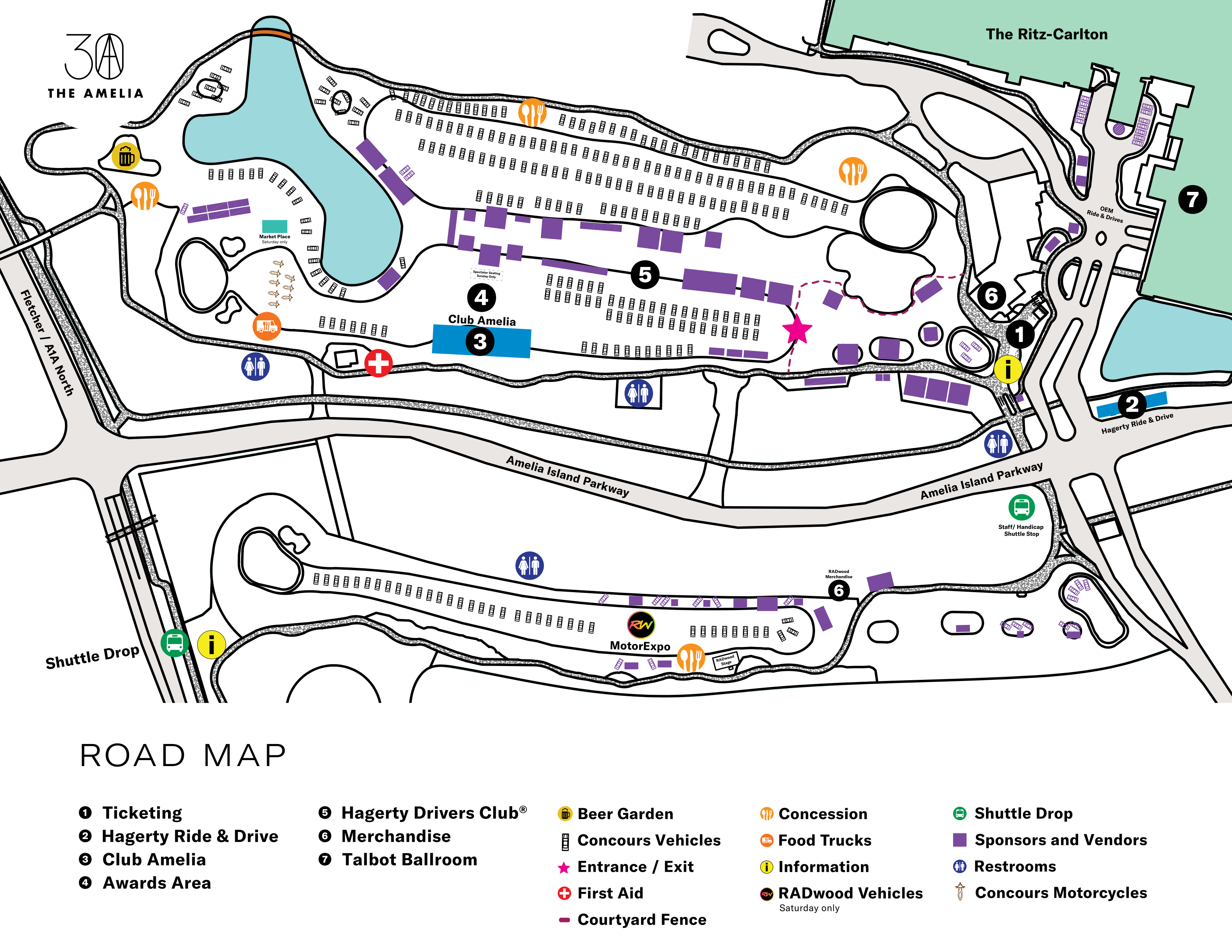 The Amelia Showfield Map